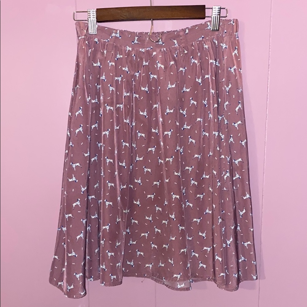 Purple/Pink Patterned Women's Skirt